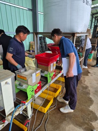 사천시, 가루쌀 파종 현장기술지도 실시