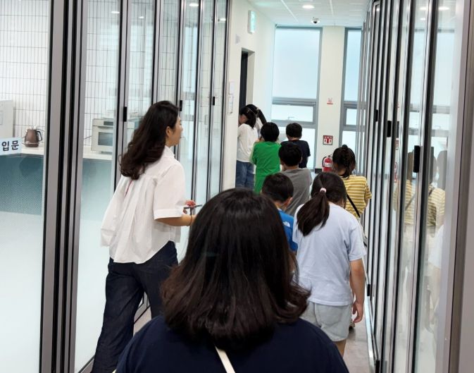 한들거점센터에서 소방서와 합동 소방 훈련