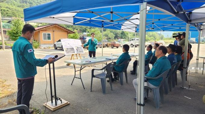 산청군, 산사태 대피 훈련 실시 산사태취약지역 주민 직접 참여