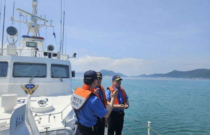 완도해경 지휘관, 관할 해역 해상치안 현장점검 실시
