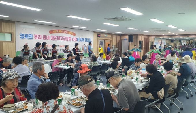 양산시 평산동주민자치회, 사랑의 나눔식당 봉사