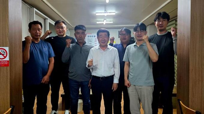 이재영 증평군수, 취임 4주년 첫 일정은 현장 근로자들과의 ‘조찬 간담회’