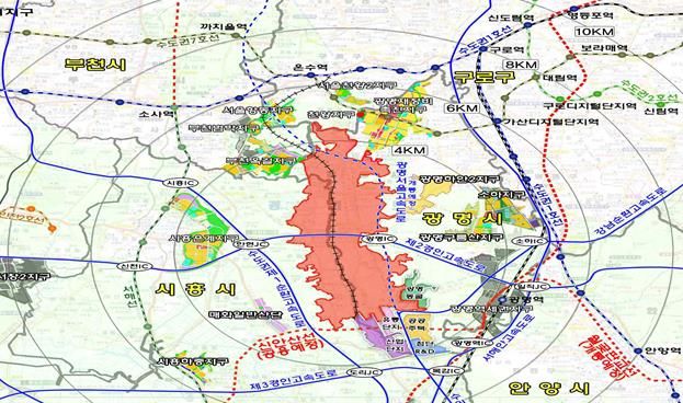 광명시흥 위치도