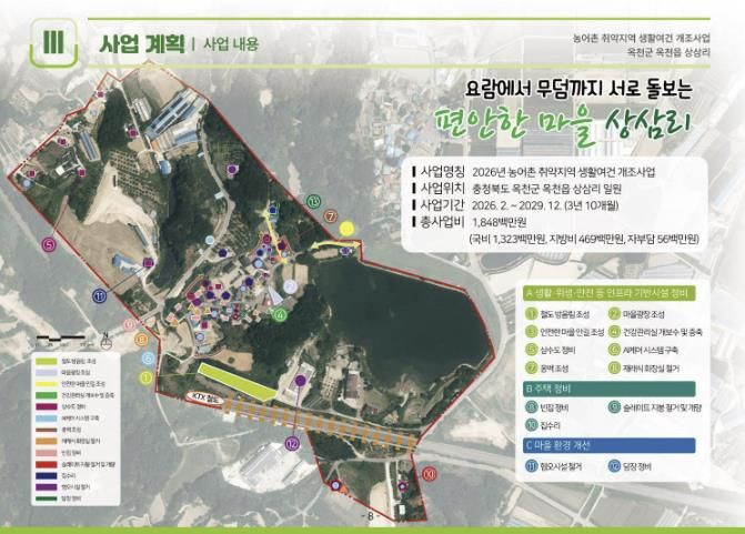 옥천읍 상삼리 사업계획도