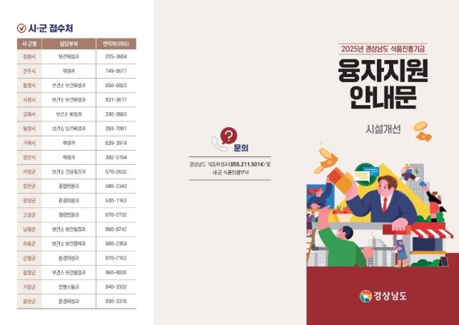 융자지원 안내문