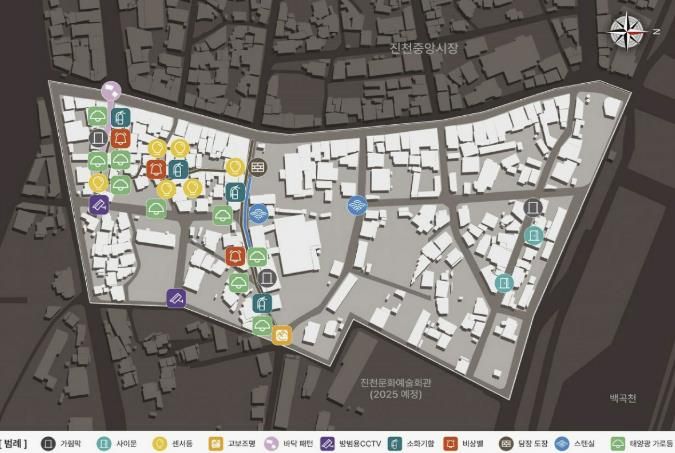 범죄예방 디자인 설치 지도