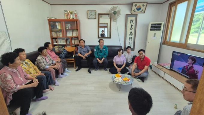 합천군 대양면, 폭염 속 어르신 건강 챙기며 경로당 순회