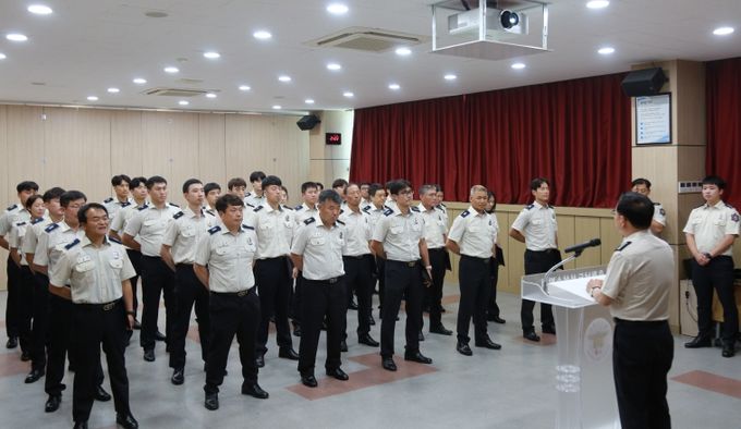 서산소방서, 소방공무원 승진·전보 임용장 수여식