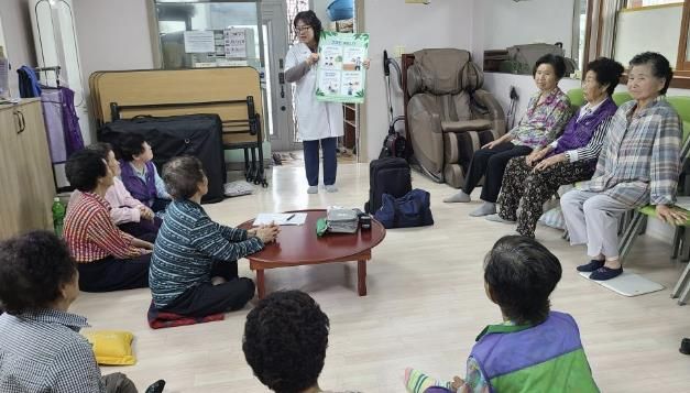 건강 관리교육 사진