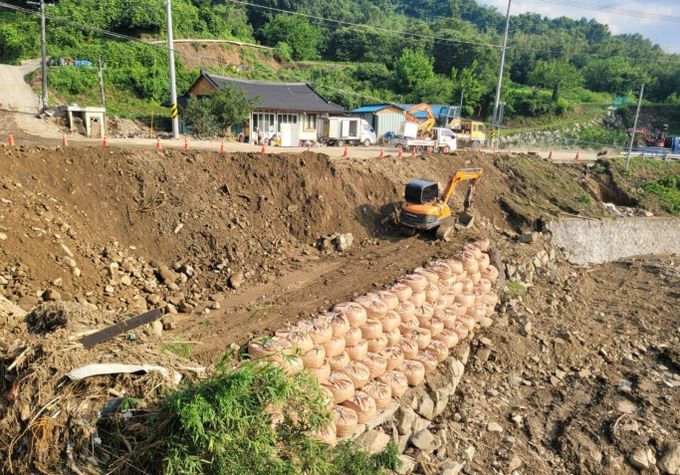 국도59호선(운곡마을) 응급복구