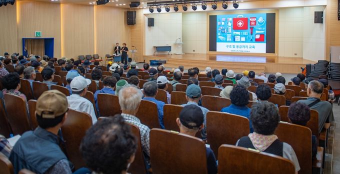 영도구, 노인일자리 팀장 어르신 대상 ‘현장 안전관리교육’운영