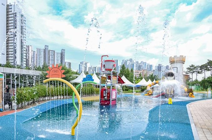 대전 중구, 중촌문화공원 어린이 물놀이장 개장 전 안전점검 실시