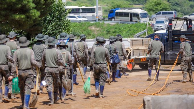 육군 제39보병사단 119여단 4대대, 합천군 호우피해 복구 지원 총력