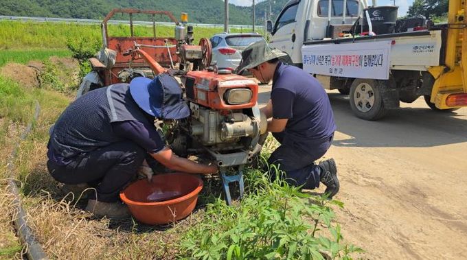 합천군 침수 피해 농기계 복구 위해 현장 중심 재해복구반 가동