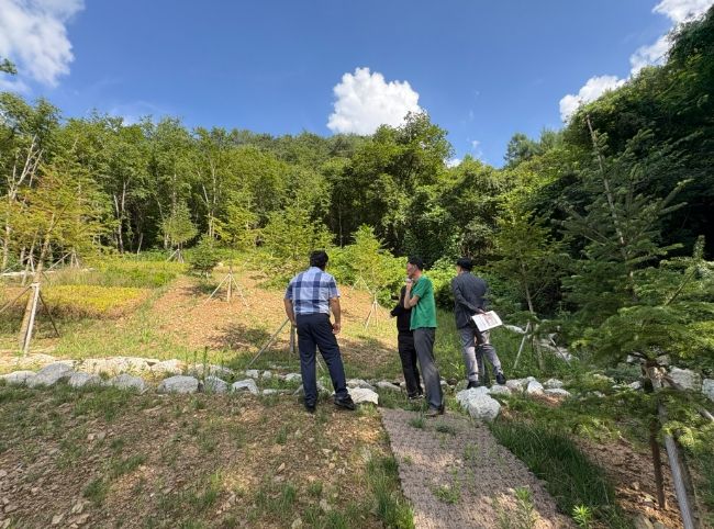 홍천군 산분장 활성화를 위한 보건복지부와 한국장례문화원 현장방문