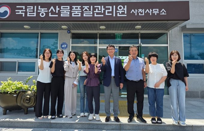 사천시, 농관원 백운활 경남지원장 하계 현장농정 추진상황 점검