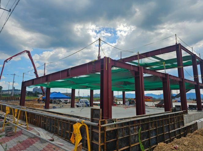 빛그린국가산업단지 ㈜서준 공장 건축 현장