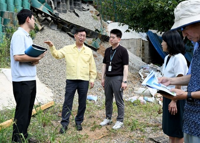 김제선 청장, 호우 피해·폭염 우려지역 현장 점검