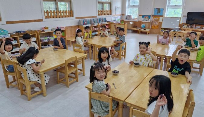 통영시, 어린이집 과일간식 공급