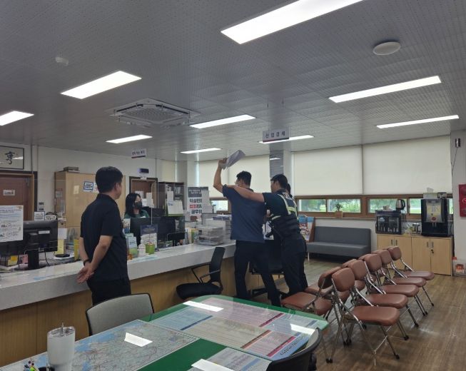 고성군 대가면, 악성민원 모의훈련 진행