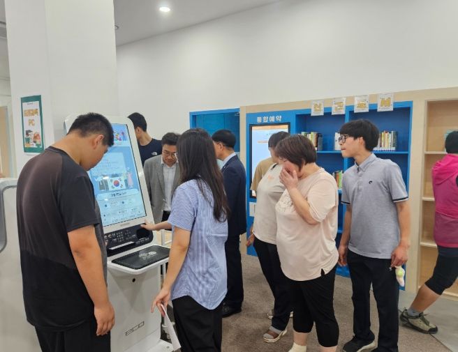 군립도서관 복합문화공간 견학