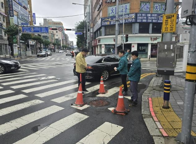 거제시 부시장, 호우 피해 상황 및 응급복구 현장 점검
