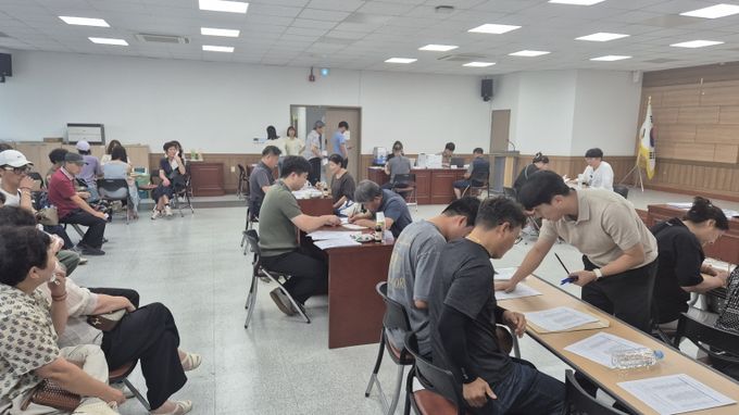 합천군, 경남신보와 협업 소상공인 출장 상담 진행