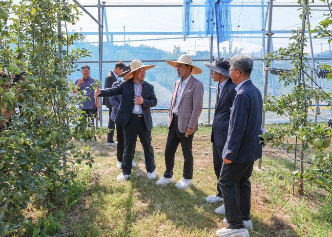 김진태 강원도지사, 과수연구 성과 점검