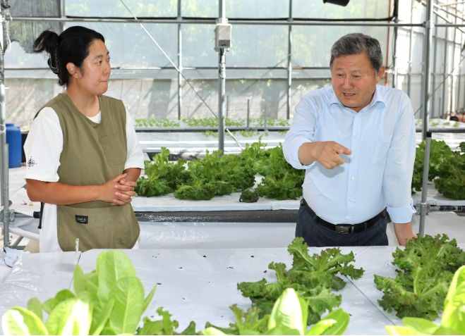 김완근 제주시장, 구좌읍서 청년 농업인과 현장‘소통’