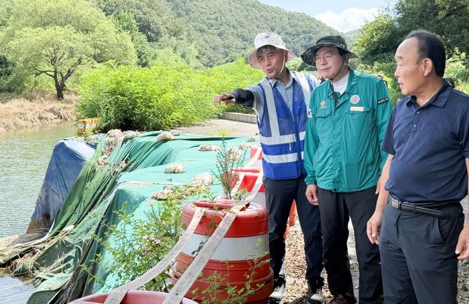 울산시의회 홍성우 의원, 대곡댐 연화천 인공습지 현장 방문