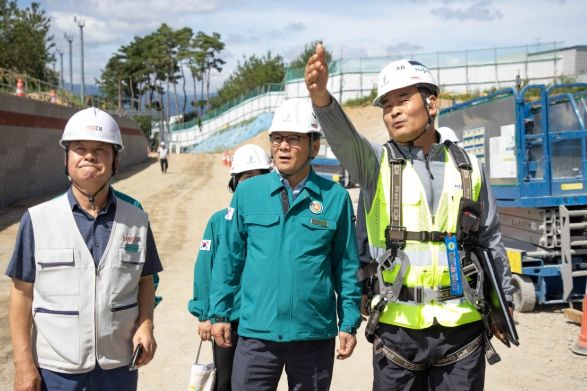 김홍규 강릉시장, 철저한 공사 현장 안전관리 강조