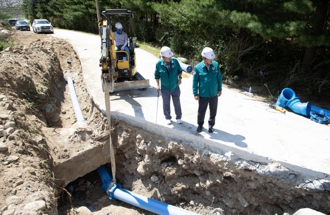 구산농보 생활용수 1만 톤 확보 공사 속도 낸다…김홍규 강릉시장, 시민 불편 최소화 당부