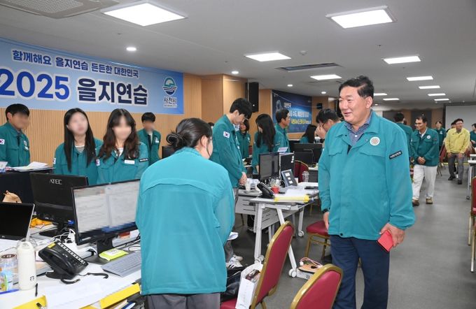 사천시의회, ‘2025년 을지연습’ 현장 격려 방문