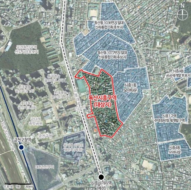 . 독산시흥구역 위치도