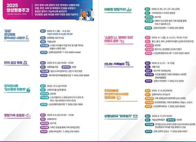 김해시, 양성평등주간 기념식 개최