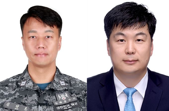 경상국립대학교(GNU) 해양산업연구소 김명훈 박사와 이우동 교수(왼쪽부터