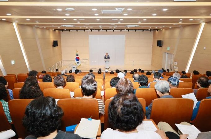 예천군 호명노인대학, 김학동 군수 초청 특강 개최