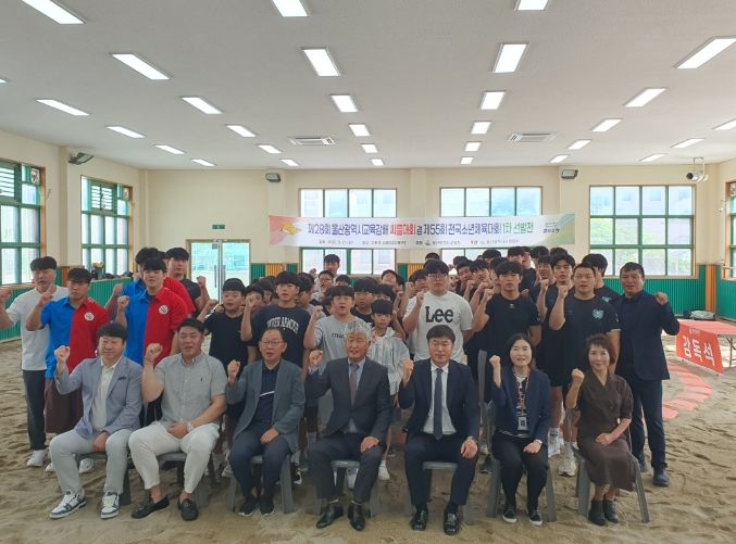 울산교육감배 씨름대회 7개 체급 60여 명 참가