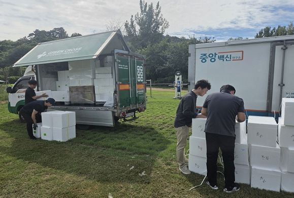 김해시, 추석 대비 양돈농가 방역약품 공급