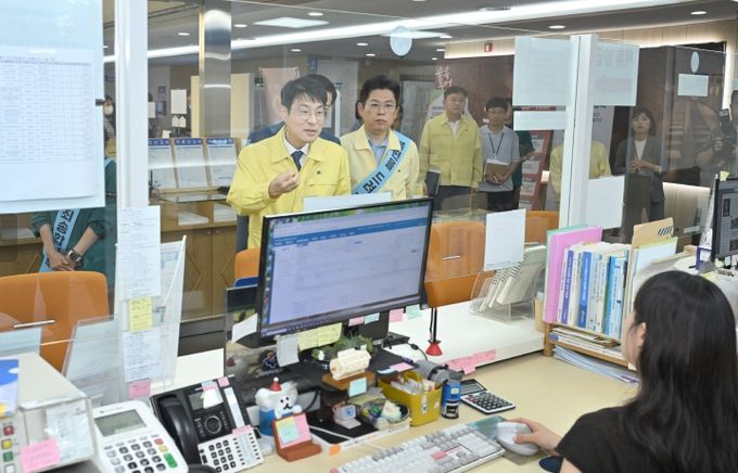 중구 민원실, 대구통합전산센터 현장 점검
