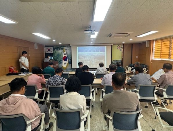 고성군 마암지구 대구획경지정리사업 주민설명회