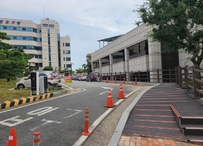 주민 편의·안전 향상 위해 영도구청사 입구 보행로 신설