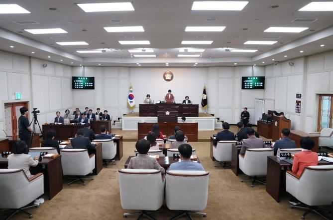 14일 열린 수성구의회 제272회 임시회 제1차 본회의