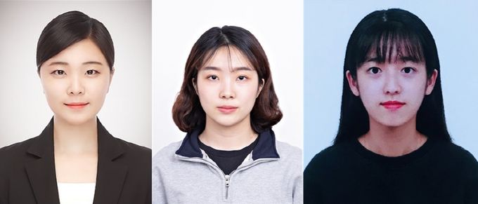 경상국립대학교 건축학과 박사수료 서민진 씨, 최영은·주현영 학생(왼쪽부터).