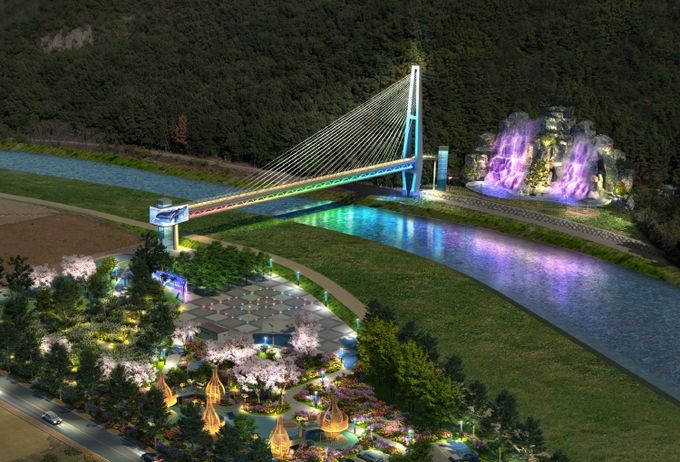 주진불빛공원 조감도(야간)