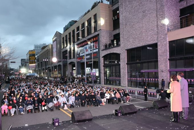 온골목온기페스티벌 사진(객석 및 상가)