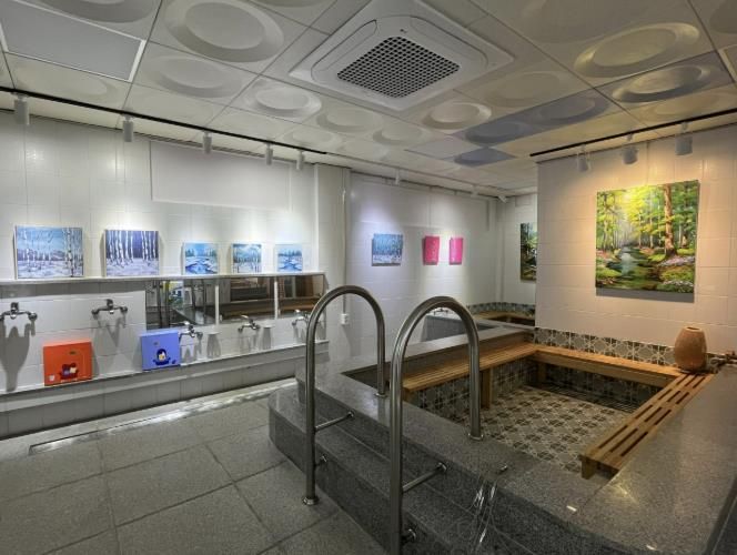 남해군 눈내목욕탕미술관, 노은영 '공간, 그리고 색의 온도'