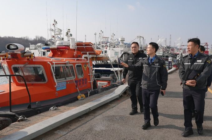 남해청장 울산해양경찰 구조대 방문