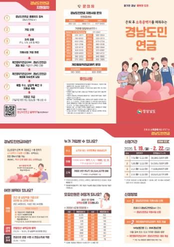 진주시, ‘경남도민연금 지원사업’ 가입자 1001명 모집