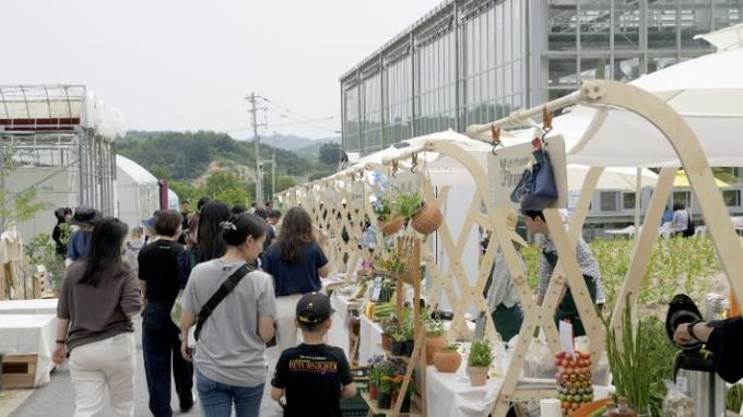 영파머스마켓 행사장 사진